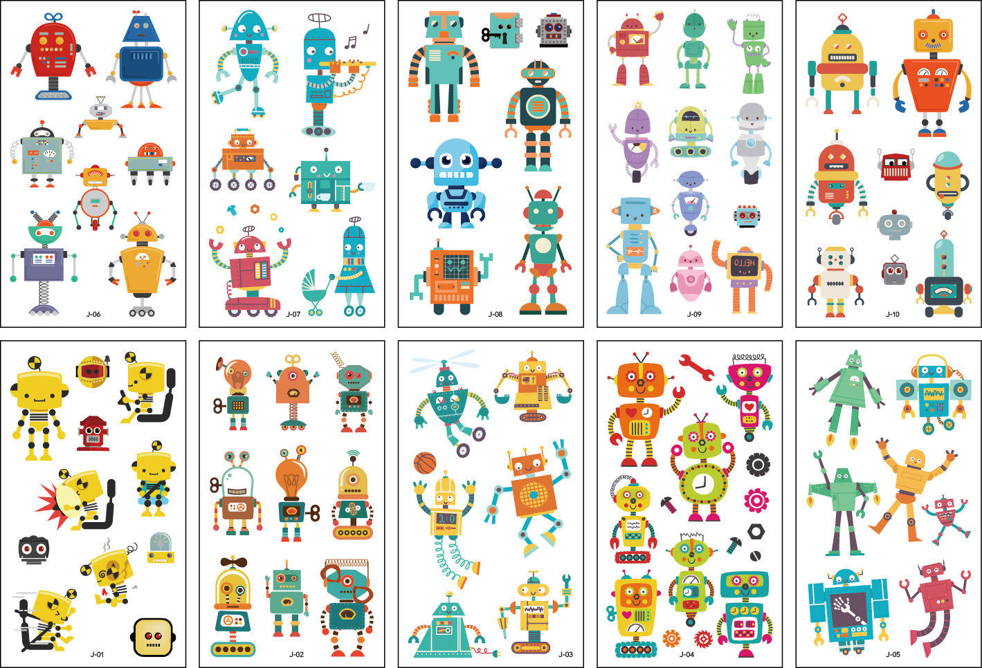 หุ่นยนต์-10ชิ้น/ถุง