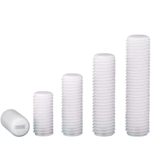 Viti a punto piatto con scanalatura in Nylon isolate con viti senza testa per apparecchiature elettriche M3 M4 M5 M6 M8 M10 M12 - Product Image 1