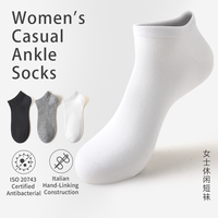 Chaussettes plates décontractées de couleur unie de Mme Minghun, courtes et personnalisables