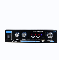 Amplificateurs de puissance domestiques AK35 800W, 2 canaux, BT 5.0, son surround, FM, USB, télécommande, mini amplificateur numérique HIFI stéréo