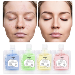 قناع عضوي للوجه للتحكم في المناطق الحساسة بحجم صغير للسفر مع ملصق خاص - Product Image 2