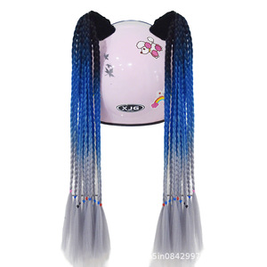 Nuevo Casco de Motocicleta Integral Estilo Punk Ferrocarrilero con Trenzas, Universal para Scooters, 24 Colores, Aprobado por DOT, Carcasa de ABS - Product Image 4