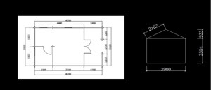 Kits de charpente préfabriquée en bois pour cabane traditionnelle imperméable, personnalisés en usine, écologiques, pour villa à une chambre, <span class=keywords><strong>atelier</strong></span> de jardin - Product Image 2