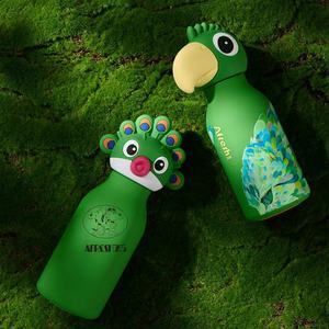 2026 New Animal Shape Kids Water Bottle Colorful Cartoon Duck Peacock Pig Design Reusable Drinkware Wholesale - Product Image 1