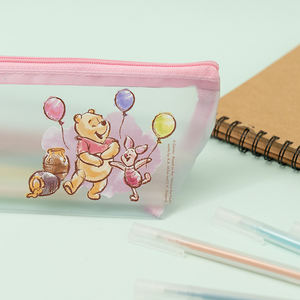 Sac cosmétique de dessin animé personnalisé imprimé mat givré fermeture éclair étui à stylo cadeau pochette de rangement - Product Image 3
