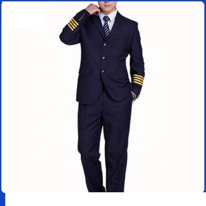 Prezzo di fabbrica set di uniformi per piloti di linea personalizzati Costume da capitano uomo donna uniforme per <span class=keywords><strong>pilota</strong></span> di linea - Product Image 2