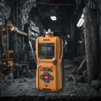 Détecteur de gaz portable IP67 6-en-1 avec transmission de données à distance, personnalisé en usine pour analyseur de gaz LEL, CO, H2S, O2, CO2, NOx
