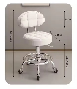 Silla de Barbero Metálica de Alta Calidad y Confort para Salón de Belleza y Centro de Masajes - Product Image 4