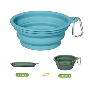 Lynpet 100% Food Grade <span class=keywords><strong>Silicone</strong></span> Viagem Pet <span class=keywords><strong>Dog</strong></span> Bowl Atacado Portátil Ao Ar Livre Dobrável Tigela com Fivela Eco-Friendly - Product Image 1