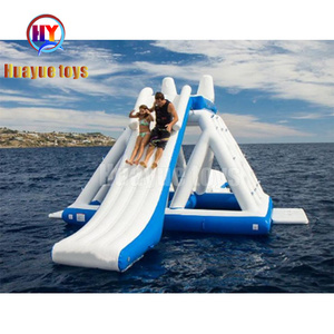 Catapulta de agua inflable blanca de alta calidad, juego de salto con tobogán de torre para Lago/Mar, fabricante de China - Product Image 5