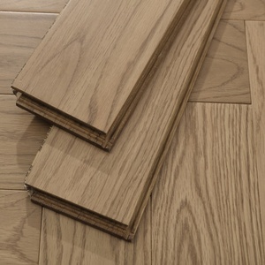Plancher en bois écologique à verrouillage, imperméable, en chêne massif, parquet artistique, carreaux de bois franc en chevrons - Product Image 3