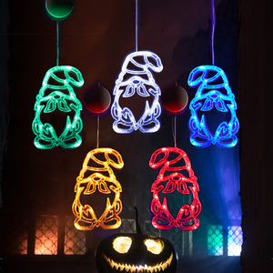 Venta al por mayor decoración <span class=keywords><strong>de</strong></span> Halloween luz miedo calabaza murciélago bruja LED ventosa lámpara decoración <span class=keywords><strong>de</strong></span> Halloween - Product Image 4