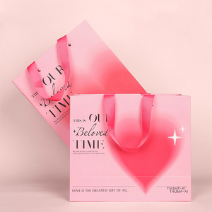 Bolsa de mano mate pequeña Rosa Bolsas de transporte de cinta para el Día de San Valentín - Product Image 1