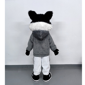 Costume da Mascotte Personalizzato di Alta Qualità Shengye, Cane Bianco e Nero in Stile Cartone Animato, per Adulti, per Marchi e Natale - Product Image 2