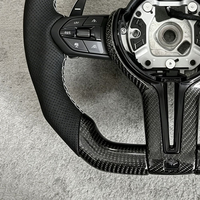Volant de voiture en cuir perforé et fibre de carbone, modèle M, amélioré, pour BMW F22 F10 F90 535i E90 E39 E36 F33 F36 F22 F23 F46 F35