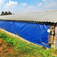 Bâche robuste 750g/m² en PVC imperméable 420g 500gsm 600gsm avec œillets renforcés pour poulailler