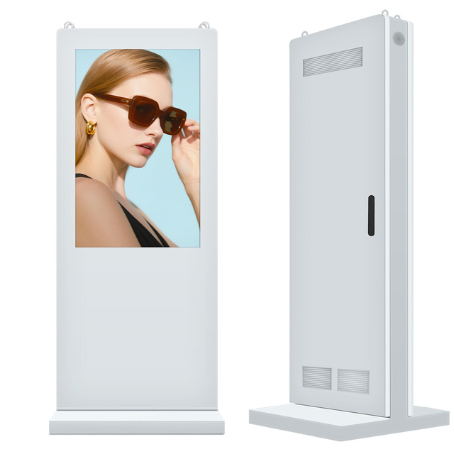 High Brightness 32 LCD Digital Poster Outdoor Advertising Screen 3000nits IP65 Sunlight Readable Floor-Standing Display