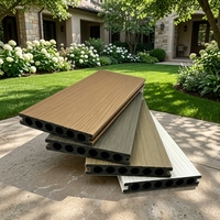 Plancher en WPC extérieur moderne, écologique, lisse, co-extrudé, imperméable, antidérapant, pour jardin, salle de bain, sous-sol