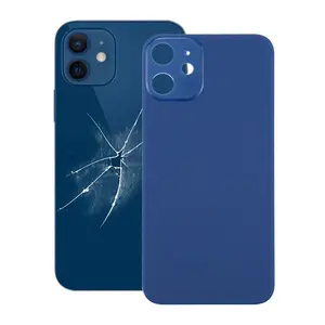 带标志大摄像头孔手机适用于iphone 12迷你背玻璃电池盖后门外壳背玻璃盖