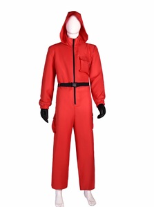 Venta caliente <span class=keywords><strong>de</strong></span> disfraces <span class=keywords><strong>de</strong></span> cosplay <span class=keywords><strong>de</strong></span> Halloween-Trajes rojos <span class=keywords><strong>de</strong></span> Money Heist para niños y adultos, incluyendo ropa <span class=keywords><strong>de</strong></span> juego <span class=keywords><strong>de</strong></span> rol y máscaras - Product Image 4