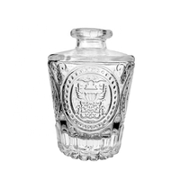 Verre diffuseur d'arôme en verre bouteille avec bâtons désodorisant parfum en verre