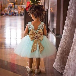 Vestidos de Fiesta para Niñas, Vestidos de Princesa para Eventos, Vestidos sin Mangas con Falda de Encaje y Volantes - Product Image 3
