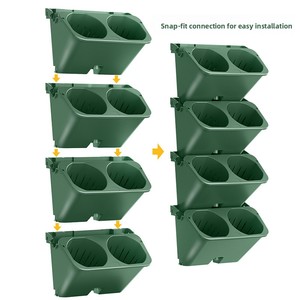 Supporto per Piante Verticale in PP a Nido d'Ape, Autoirrigante, Traspirante, Resistente alla Corrosione, Tridimensionale per Pareti Verdi - Product Image 1
