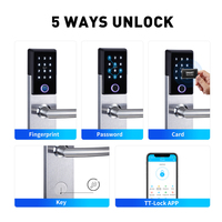 Empreinte digitale étanche entrée sans clé TTLock App contrôlée carte encodeur numérique mot de passe e-key hôtel TThotel Smart Lock pour la maison