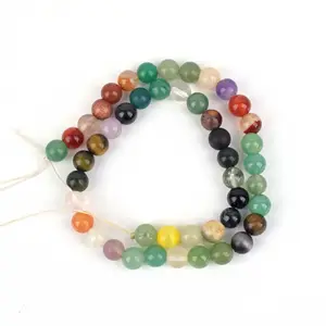 Wholesale Nature Crystals Beads Colorful Bracelet Semi-finished Product For Sale