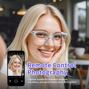 H2-C Touch Smart Glasses TWS Changeable Lenses Audio Music AI Wireless Anti-blue Light <b>Sunglasses</b> - Product Image 6