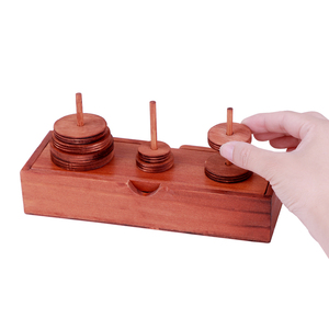 Juguete <span class=keywords><strong>de</strong></span> Madera Promocional Torre <span class=keywords><strong>de</strong></span> Hanói, <span class=keywords><strong>Juego</strong></span> <span class=keywords><strong>de</strong></span> Construcción <span class=keywords><strong>de</strong></span> Habilidades Matemáticas para Niños - Product Image 3