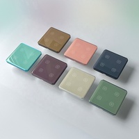 Interruptor de Luz Táctil Inteligente WiFi de 4 Canales con Textura de Vidrio, Material de PC, Capacidad de Carga de 10A, Estándar EU/UK