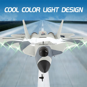 2CH ของเล่น <span class=keywords><strong>SU57</strong></span> 2.4G <span class=keywords><strong>RC</strong></span> Fighter GLIDER EPP กันน้ำลายพลางเครื่องบินรบแบบ FX657 - Product Image 3