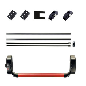 Barra táctil <span class=keywords><strong>Cruz</strong></span> de doble puerta Barra de color rojo negro Dispositivo de salida de pánico para una sola puerta - Product Image 4