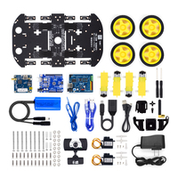 KUONGSHUN Stem Education Robot Video Car Set DIY Codificación WIFI IOS Android PC Proyecto de monitoreo Smart Robot Car Kit para Arduino