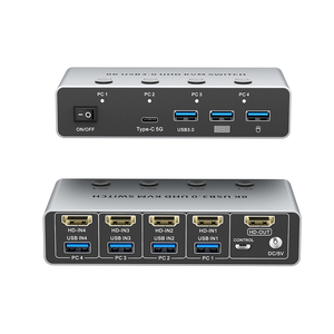 Conmutador KVM SYONG 2.1, Conmutador HDMI USB 8K, 4 Puertos para 4 PC, 8K60Hz, HDMI2.1, HDCP2.3, Impresora, Memoria, Disco Duro Externo - Product Image 1