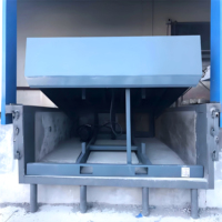 Niveleur de quai hydraulique fixe, plateforme de chargement antidérapante, rampe stationnaire pour le déchargement de camions et de conteneurs