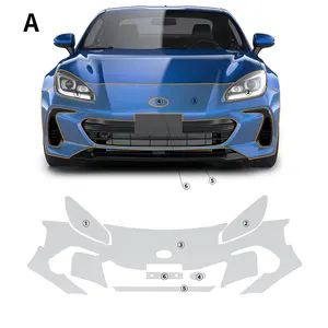 Pellicola trasparente invisibile per auto in TPU per Subaru BRZ Toyota GR86 2021 2022 2023 porte adesivo paraurti anteriore