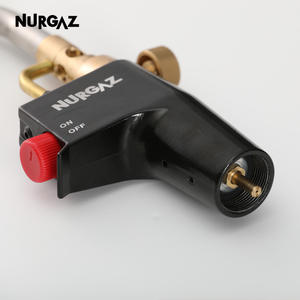 Torche de soudage NURGAZ à tête inclinée 135 mm, propane, gaz Mapp, allumage piézoélectrique, interface CGA600 - Product Image 2