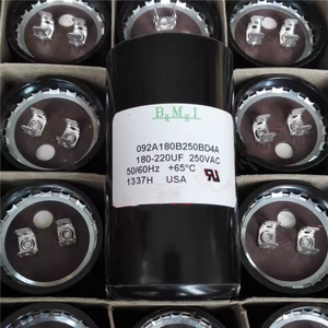 Condensador de arranque del compresor de EE. UU. <span class=keywords><strong>BMI</strong></span> 180-220UF 250VAC 250V 092A180B250BD4A - Product Image 2