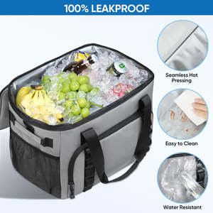 Bolsa Térmica Personalizada, Portátil, Resistente, para Acampar al Aire Libre, de Gran Capacidad, para 40 Latas, Impermeable, Expandible y Aislada - Product Image 3