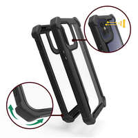 Protection complète pare-chocs couverture robuste étui de téléphone portable pour iPhone Tpu Pc quatre coins Anti chute étui de téléphone pour iPhone 17 16 15 Pro