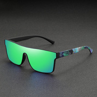 Lunettes de soleil oversize tendance, style bouclier, protection UV400, pour le sport, avec branches personnalisables