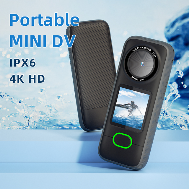 Portable Mini Thumb 4K WIFI Action Camera 360 Degree Waterproof 1.4 Inch Touchable Screen 20MP CMOS Imaging Sensor 150 MicroSD