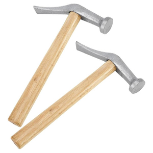 Marteau de cordonnier à manche en bois, outil de maroquinerie pour la réparation et la réparation de chaussures, 14 x 24 cm - Product Image 1