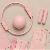 Accessoires durables pour kit de fitness personnalisé : Barre d'haltères, haltères en caoutchouc, Power Ring, Tapis de yoga, pour studio de Pilates et salle de sport à domicile