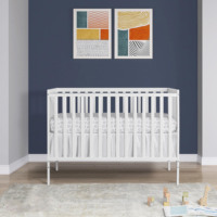 Lit bébé convertible en bois, lit pour nouveau-né, pliable, mobile, protection pare-chocs, lit bébé à bascule électrique automatique réglable