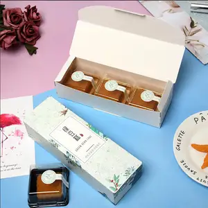 Benutzer definierte gedruckte Dessert Verpackung Papier Gebäck Box Cookie und Sweet Box