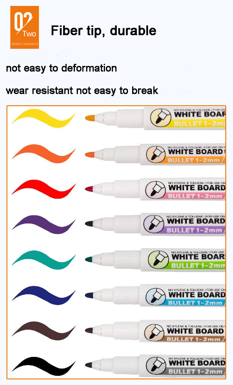 Caneta Marcadora Magnética de Ponta Fina para Quadro Branco com Apagador,  Baixo Odor, Ideal para Crianças - Mais Vendida e Barata| Alibaba.com, image size:790x1302