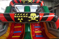 Course d'obstacles gonflable de petits jeux stimulants gonflables personnalisables commerciaux durables pour enfants et adultes
